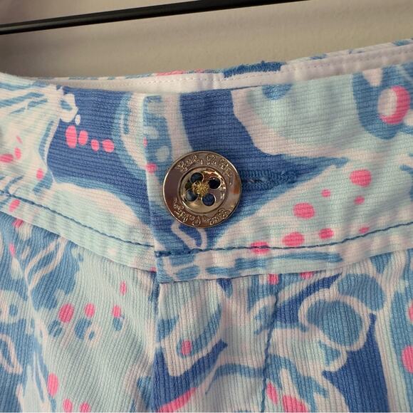 Lilly Pulitzer The Callahan Short Seashell Beach Print Button Zipper Pockets EUC - Picture 5 of 11